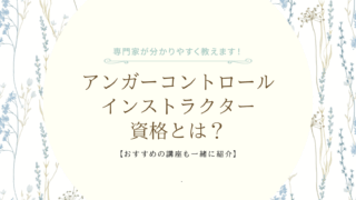 アンガーコントロールインストラクター資格の説明