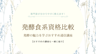 発酵食系資格比較|発酵の魅力を学ぶおすすめ通信講座